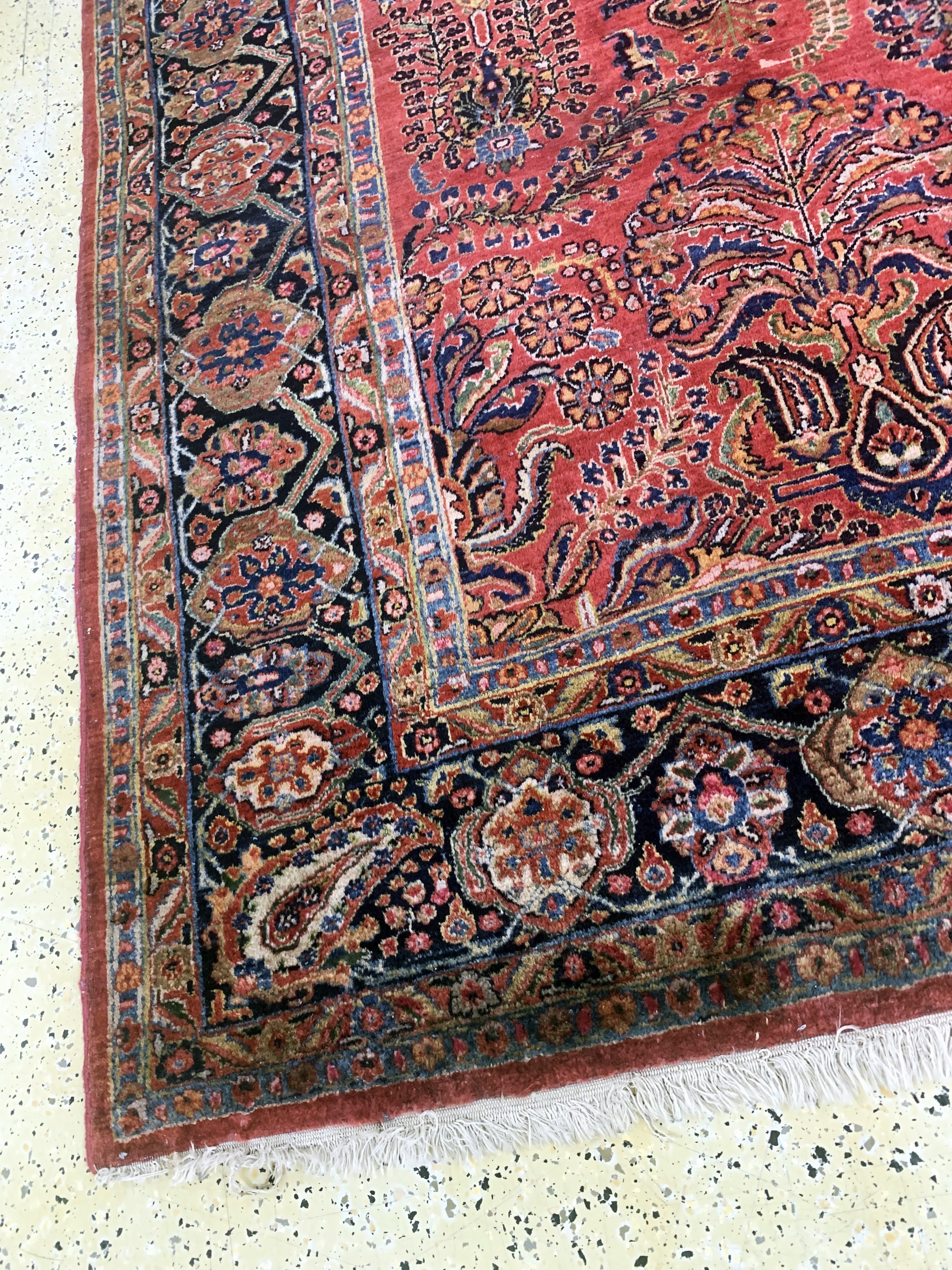 Detail g: Us Re-Import Sarogh antik, Persien, um 1900, Wolle auf Baumwolle, ca. 352 x 275 cm, EHZ: 2