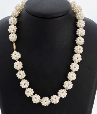 Image 26979806 - Perl-Collier mit 14 kt Gold Schließe, GG 585/000, ausgefallene Gestaltung, ...