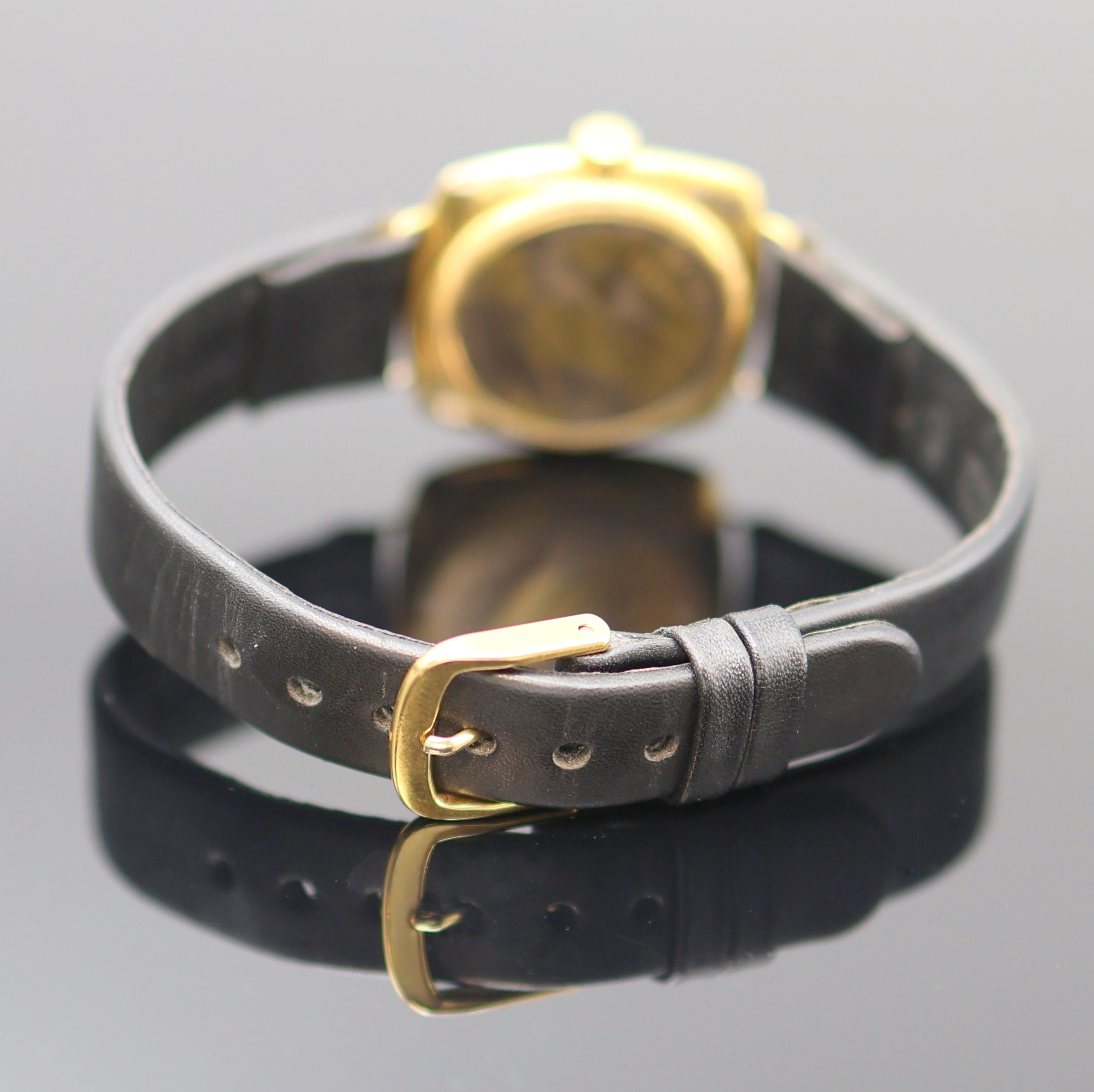 Detail c: ROLEX Oyster sogenannte "Kanalschwimmer" Armbanduhr Referenz 678 in GG 375/000, Schweiz um 1930, Handaufzug, Boden, Krone u. ...