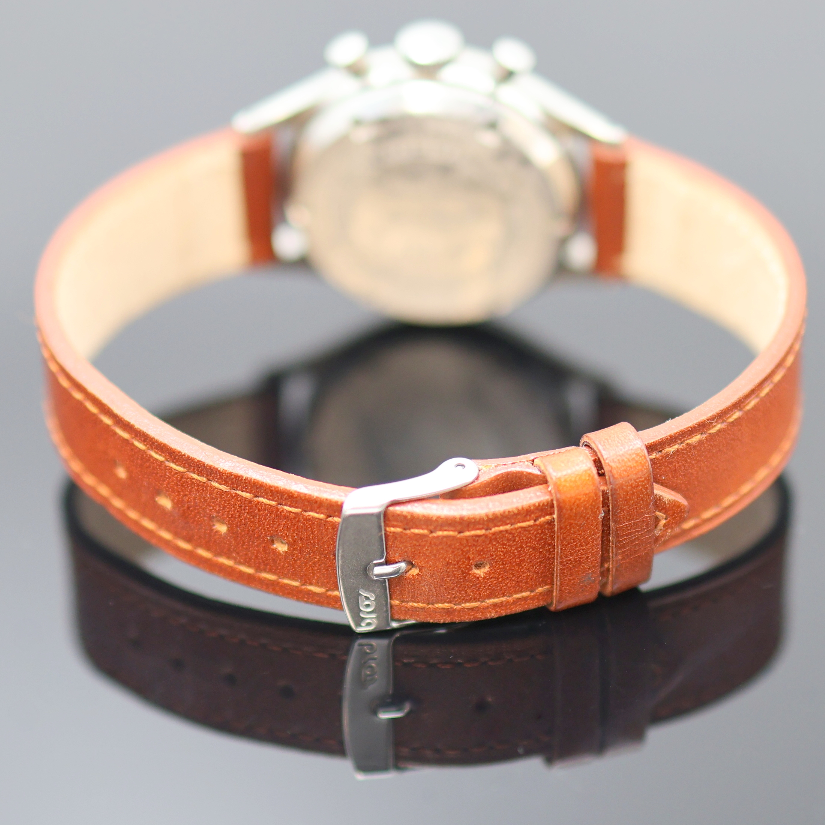Detail c: BREITLING Premier Armbandchronograph Referenz 788, Schweiz um 1950, Handaufzug Edelstahlgeh., Boden verschr., silb. Zifferbl. fl., silb. Zeiger, ...