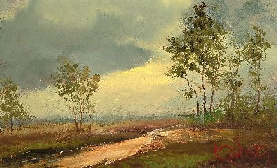 Image 26980101 - Karl Philip Spitzer, 1887-1959 Speyer, Rheinauen bei bedecktem Himmel, 1940er-Jahre ...