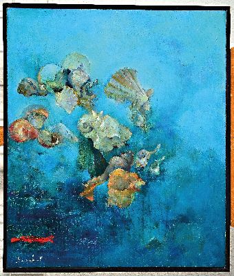26980118k - Michail Borisowitsch Tichanowskij, geb. 1968 Sagorsk, Triptychon ´Muscheln, Kieselstein´ ...