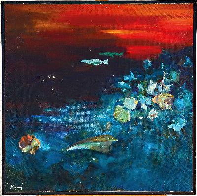 26980118p - Michail Borisowitsch Tichanowskij, geb. 1968 Sagorsk, Triptychon ´Muscheln, Kieselstein´ ...