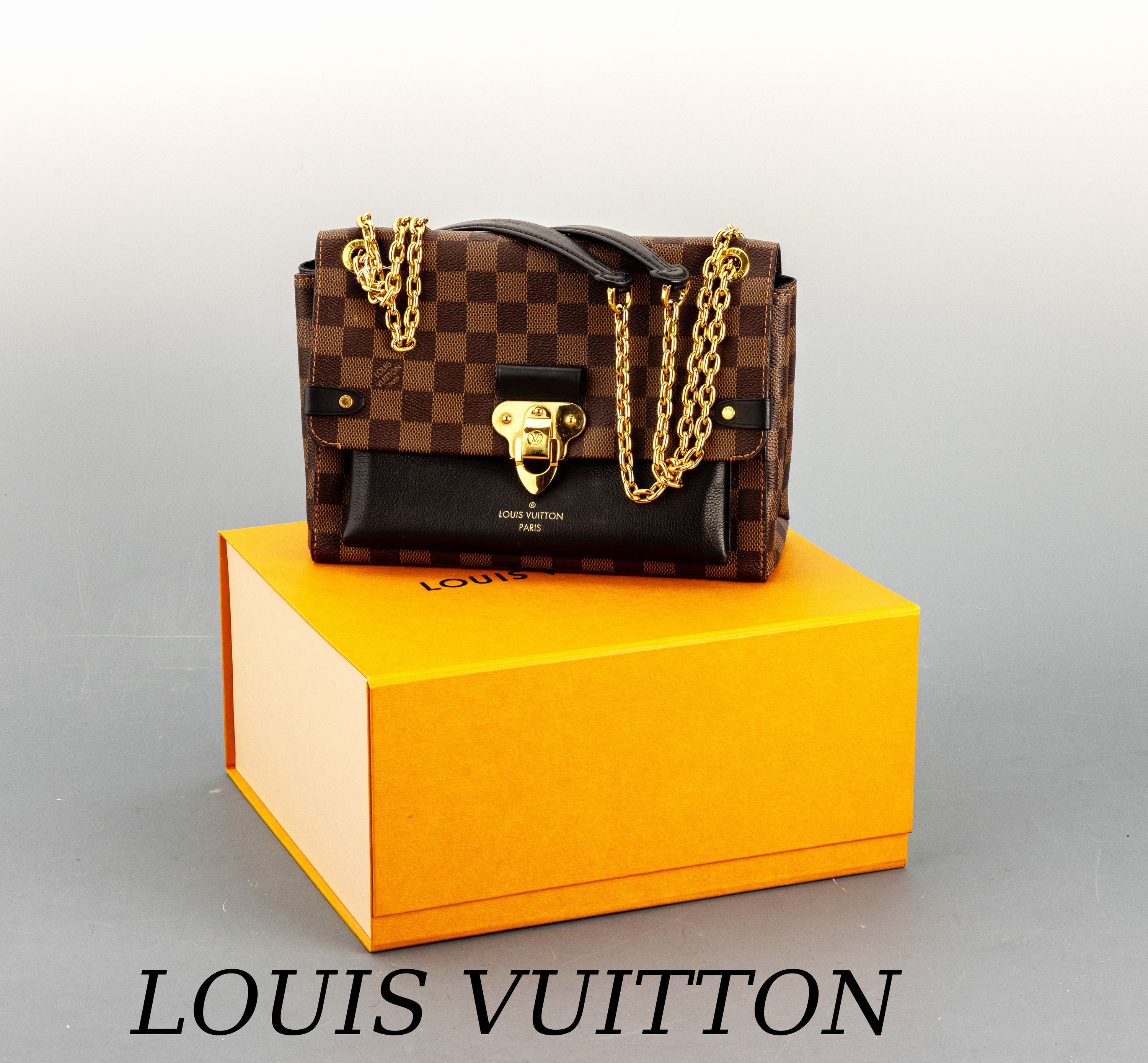 Image 26980278 - LOUIS VUITTON Handtasche, ´Vavin PM´, Damier Ebene, Canvas, schwarze Lederbesätze, ...