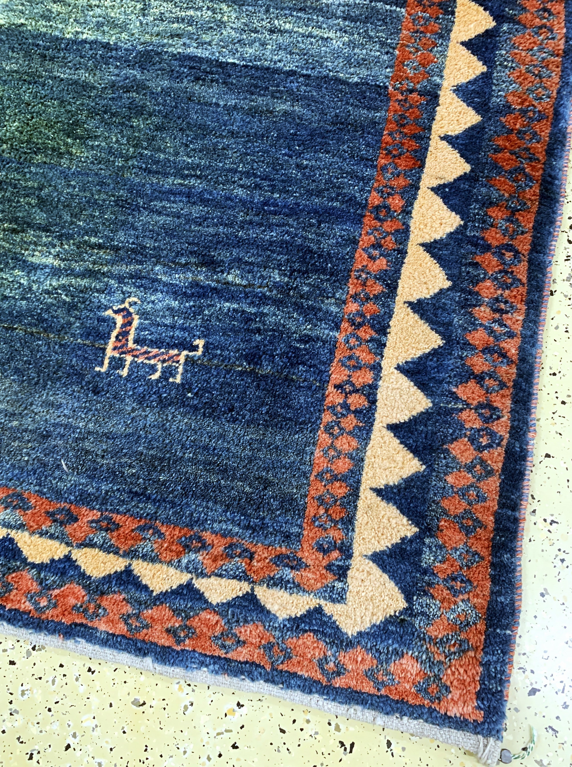 Detail a: Gabbeh, Persien, Ende 20.Jhd, Wolle auf Wolle, ca. 230 x 190 cm, EHZ: 2