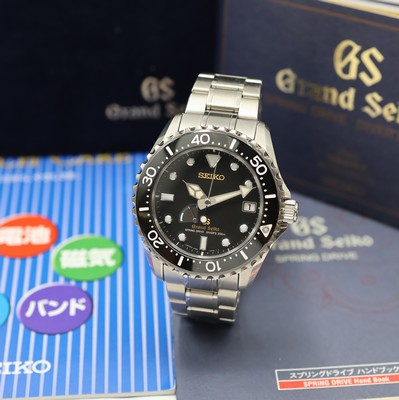 Image SEIKO Grand Seiko Spring Drive Diver's Herrenarmbanduhr in Titan Referenz SBGA031, ...