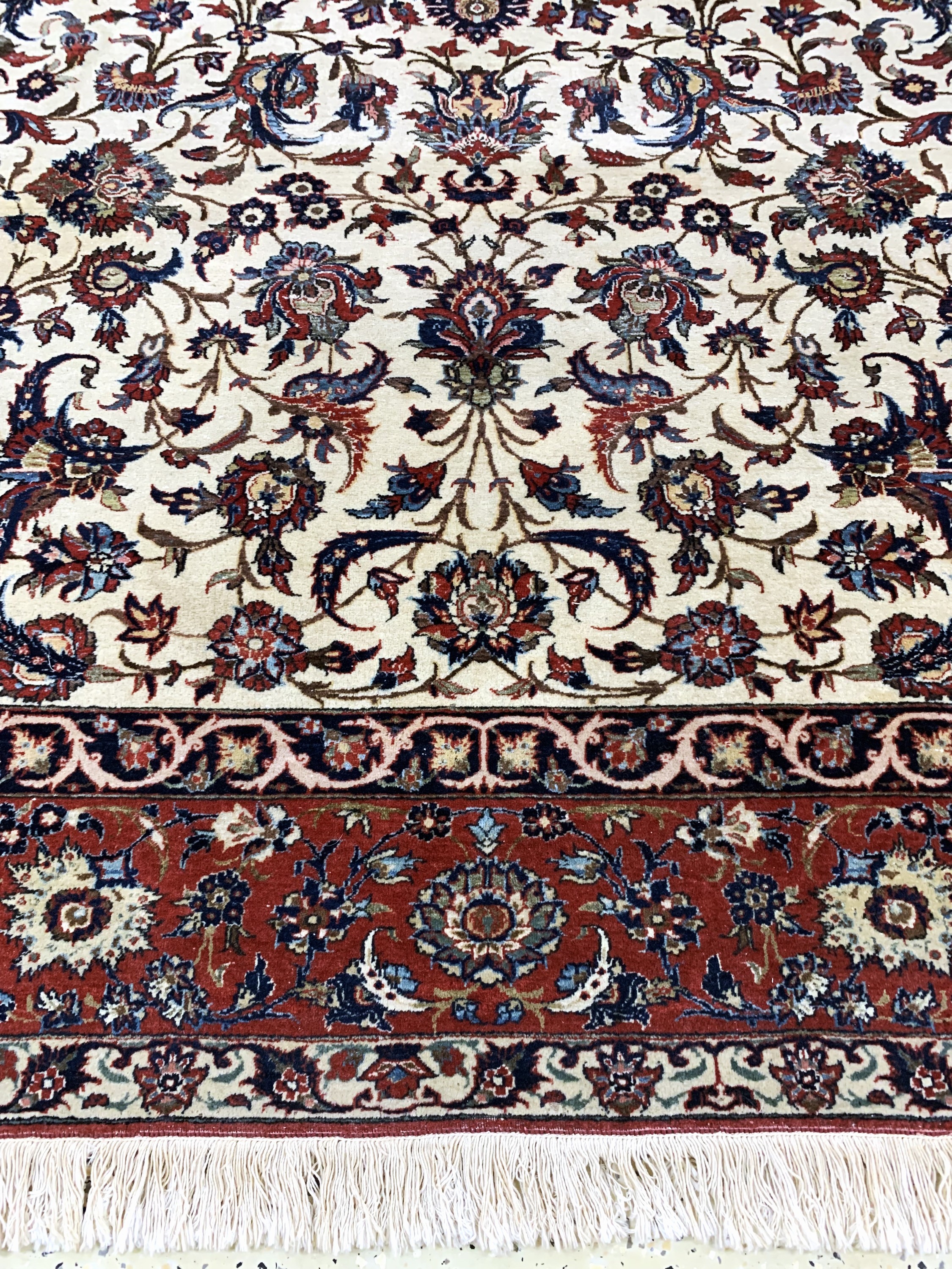 Detail b: Esfahan fein alt, Persien, Anfang 20.Jhd, Wolle auf Baumwolle, ca. 303 x 210 cm, EHZ: 3