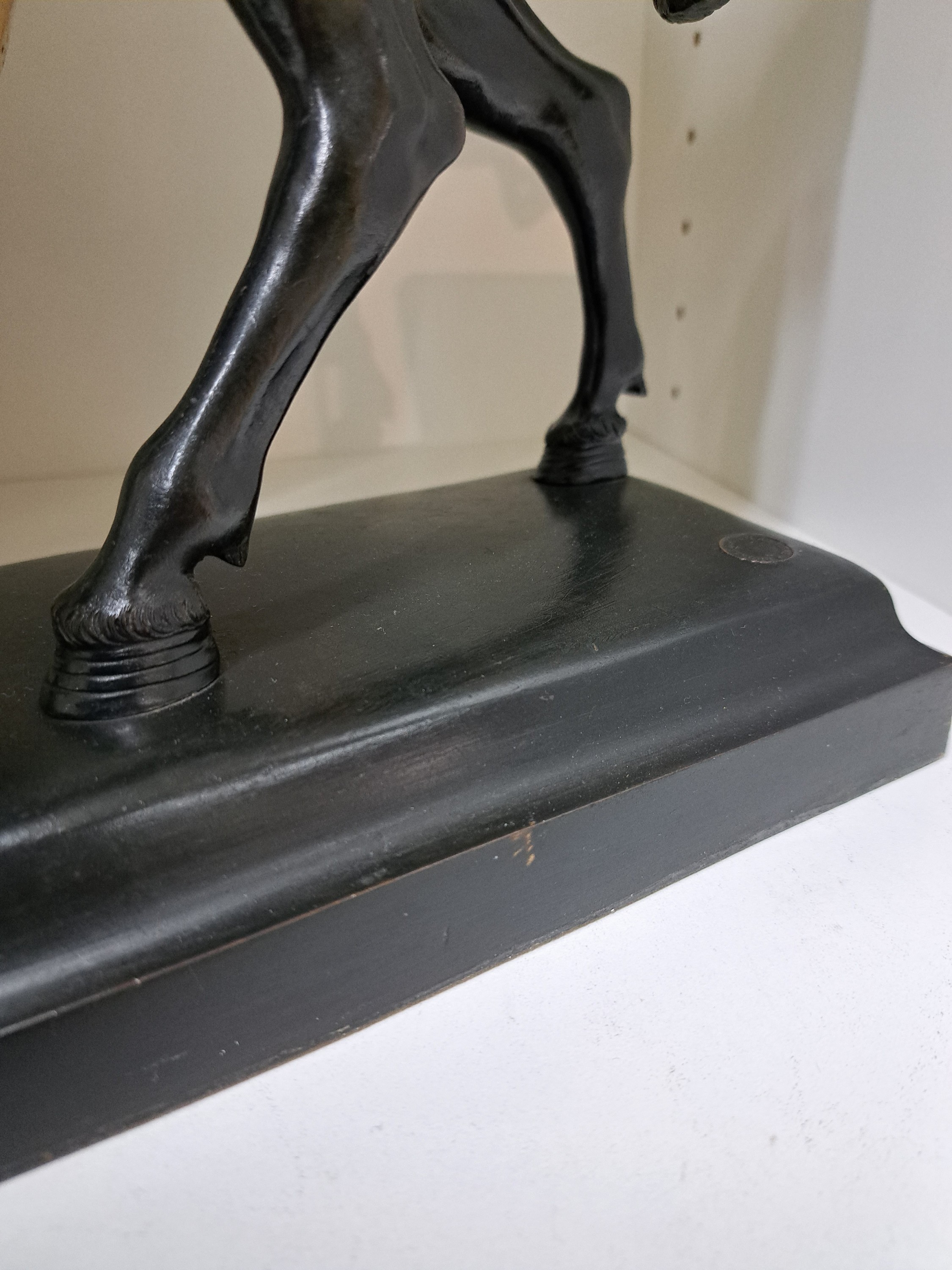 Detail m: Bronzeskulptur, Reiterstandbild des Condottiere Bartolomeo Colleoni, Italien, um 1900, Nach dem Original von Andrea del Verrocchio (1435-1488), ...