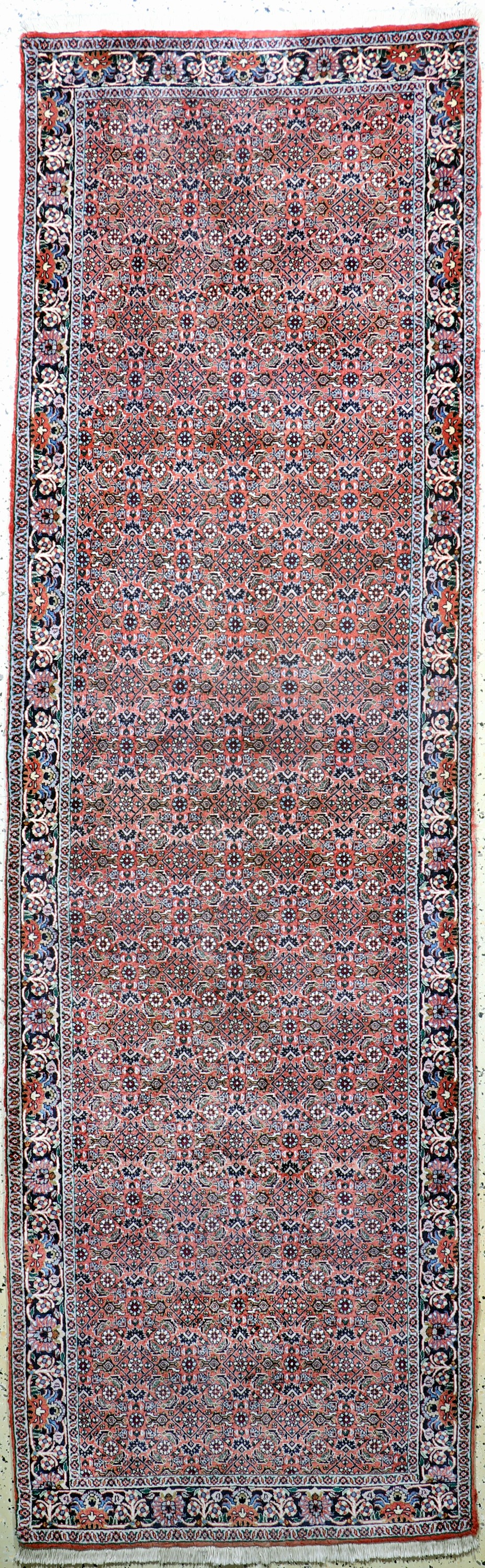 Bidjar fein, Persien, Ende 20.Jhd, Korkwolle auf Baumwolle, ca. 295 x 92 cm, EHZ:2