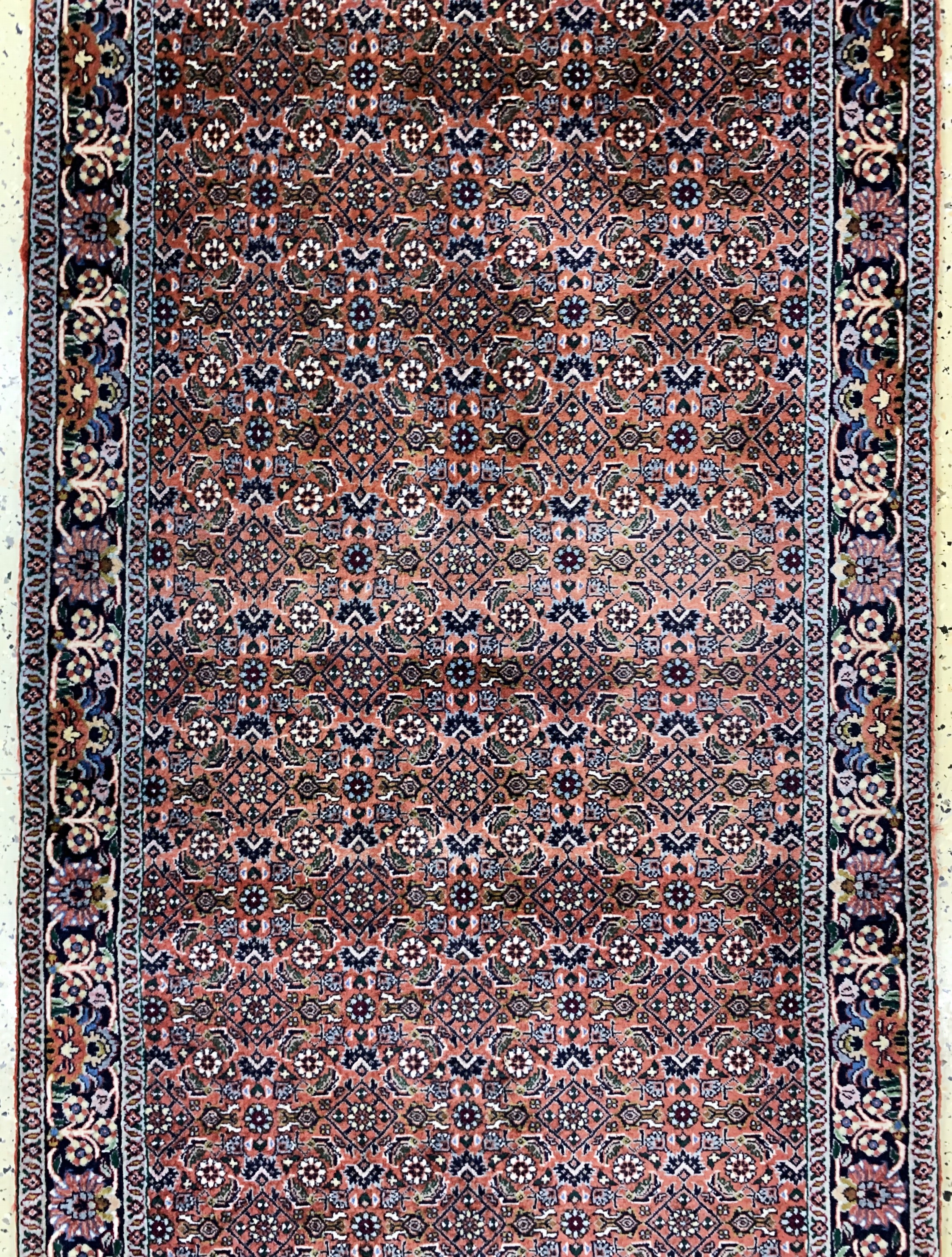 Detail b: Bidjar fein, Persien, Ende 20.Jhd, Korkwolle auf Baumwolle, ca. 295 x 92 cm, EHZ:2