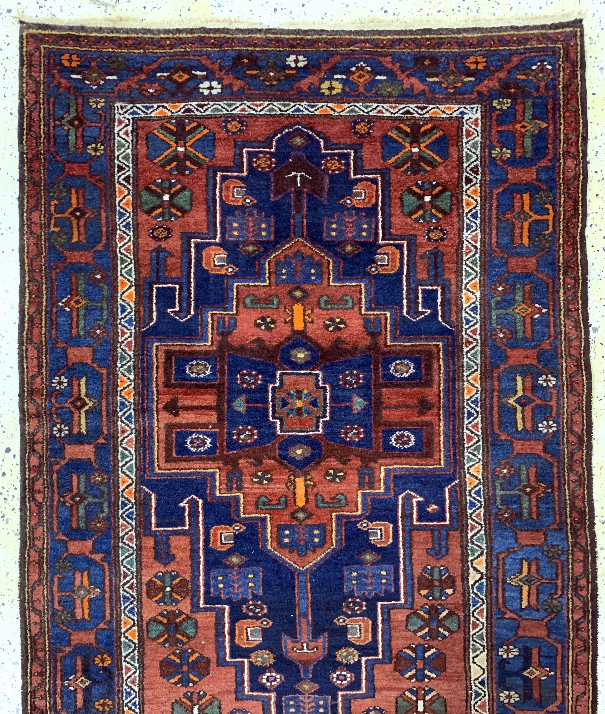 Detail a: Shahsawan, Persien, Mitte 20.Jhd, Wolle aufBaumwolle, ca. 290 x 115 cm, EHZ: 2