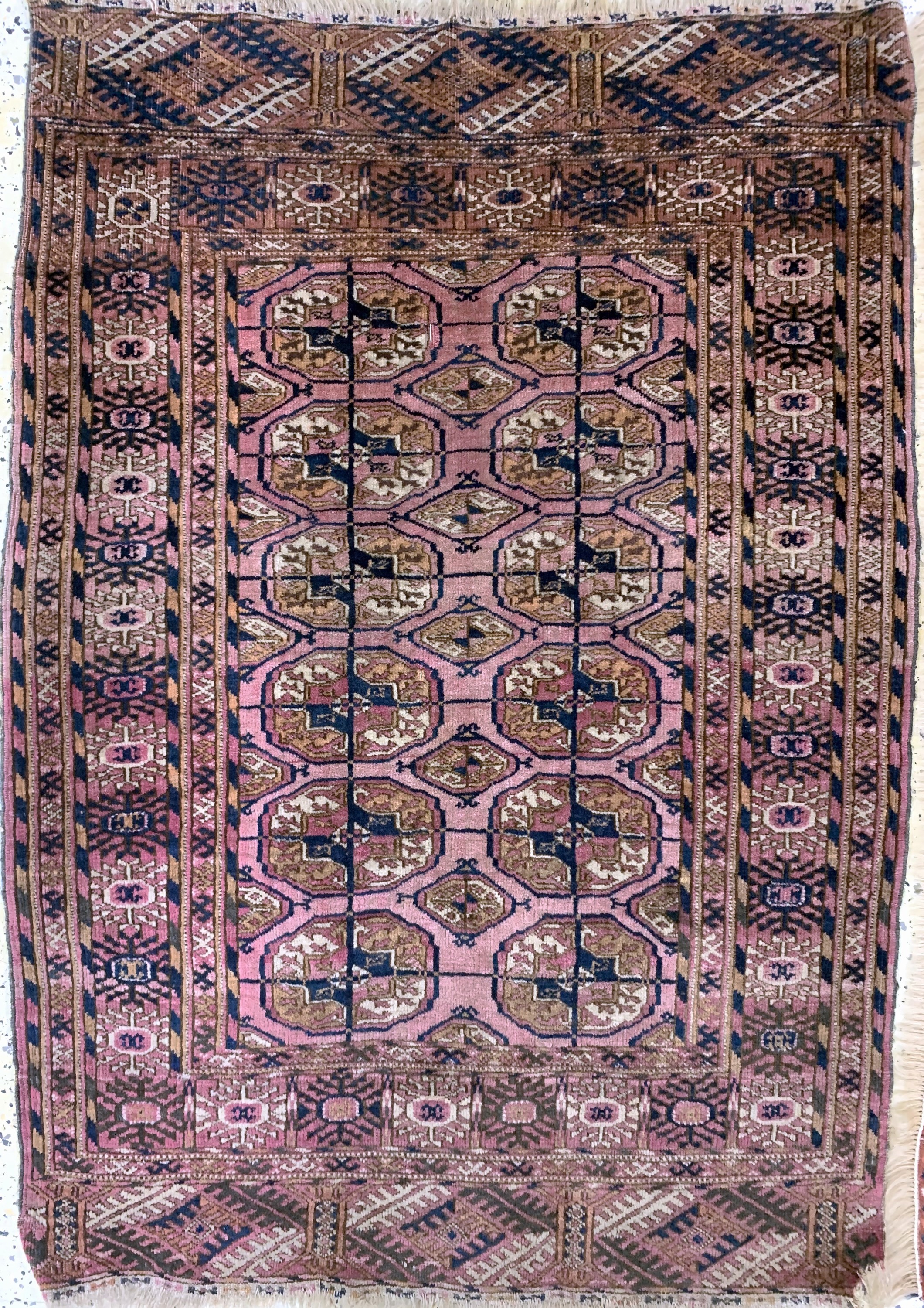 Detail a: 2 Lots Buchara Brücken, Turkmenistan, Anfang 20.Jhd, Wolle auf Wolle, ca. 160 x 122 cm, ca. 120 x 87 cm, EHZ: 2-3