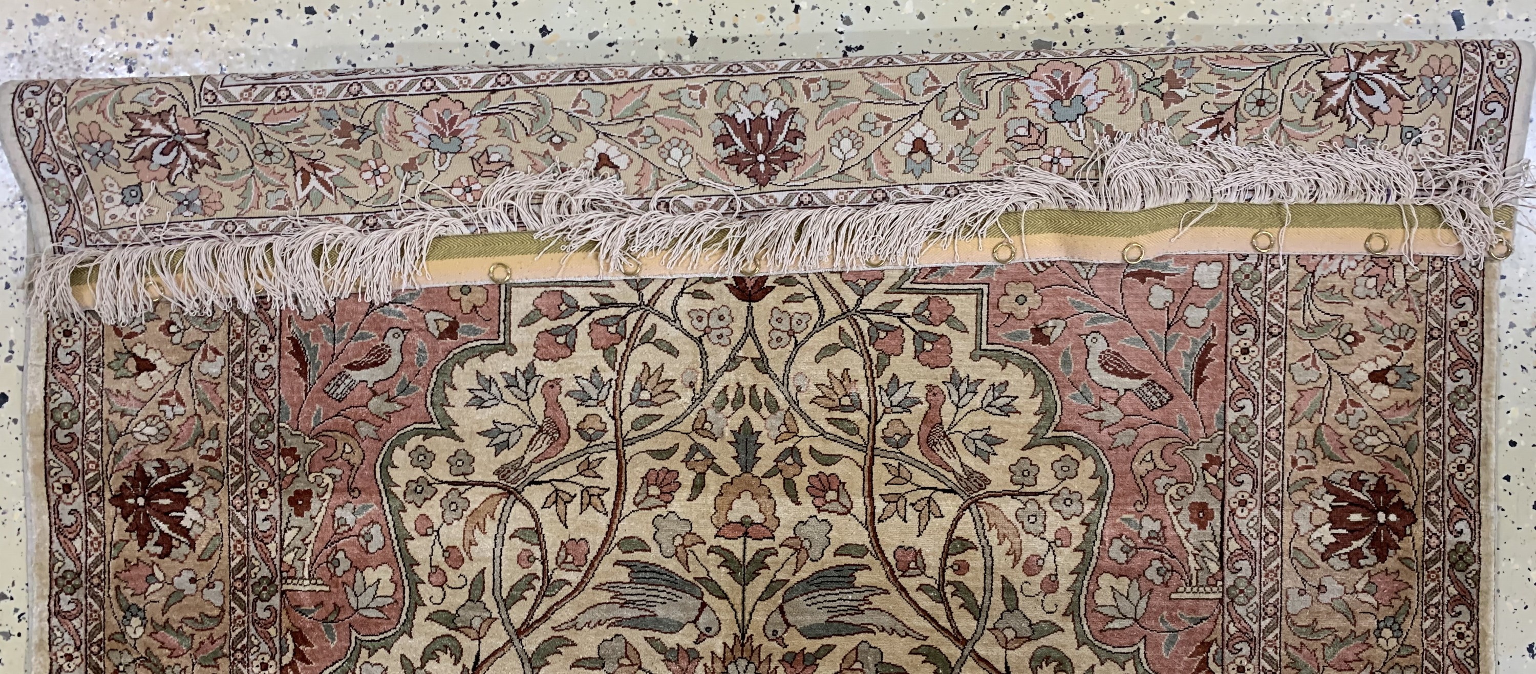 Detail f: Seiden Kayseri, Türkei, Mitte 20.Jhd, reineNaturseide, ca. 185 x 124 cm, EHZ: 1-2