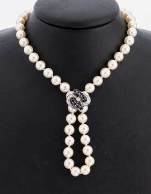 Image 26980608 - Zuchtperl-Collier mit 14 kt Gold Schließe und 14 kt Gold ...
