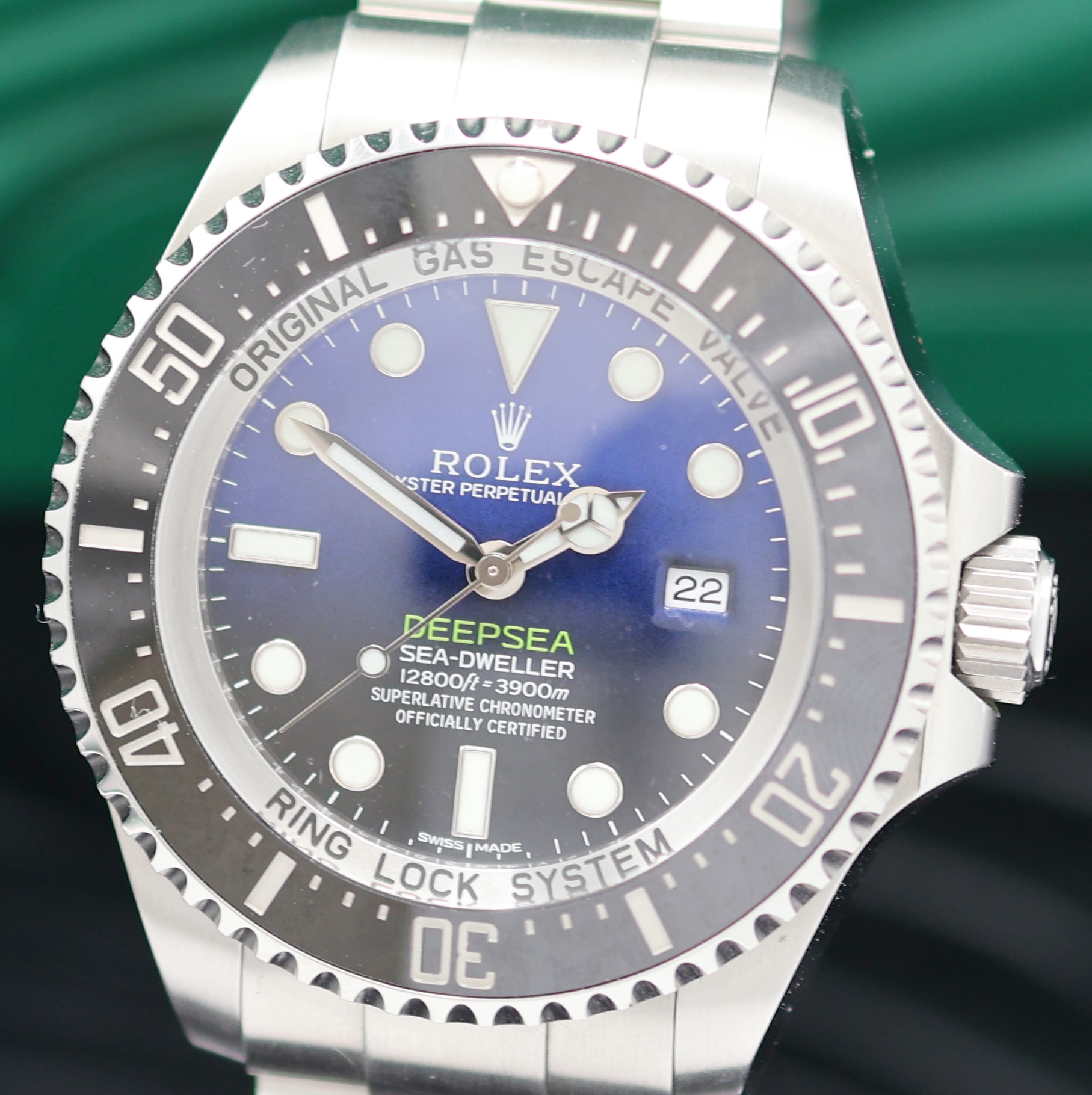 Detail a: ROLEX Oyster Perpetual Date Deepsea D-Blue Referenz 116660, Schweiz verk. lt. Pap. 12/2017, Automatik, Chronometer der Superlative in Edelstahl inkl. ...