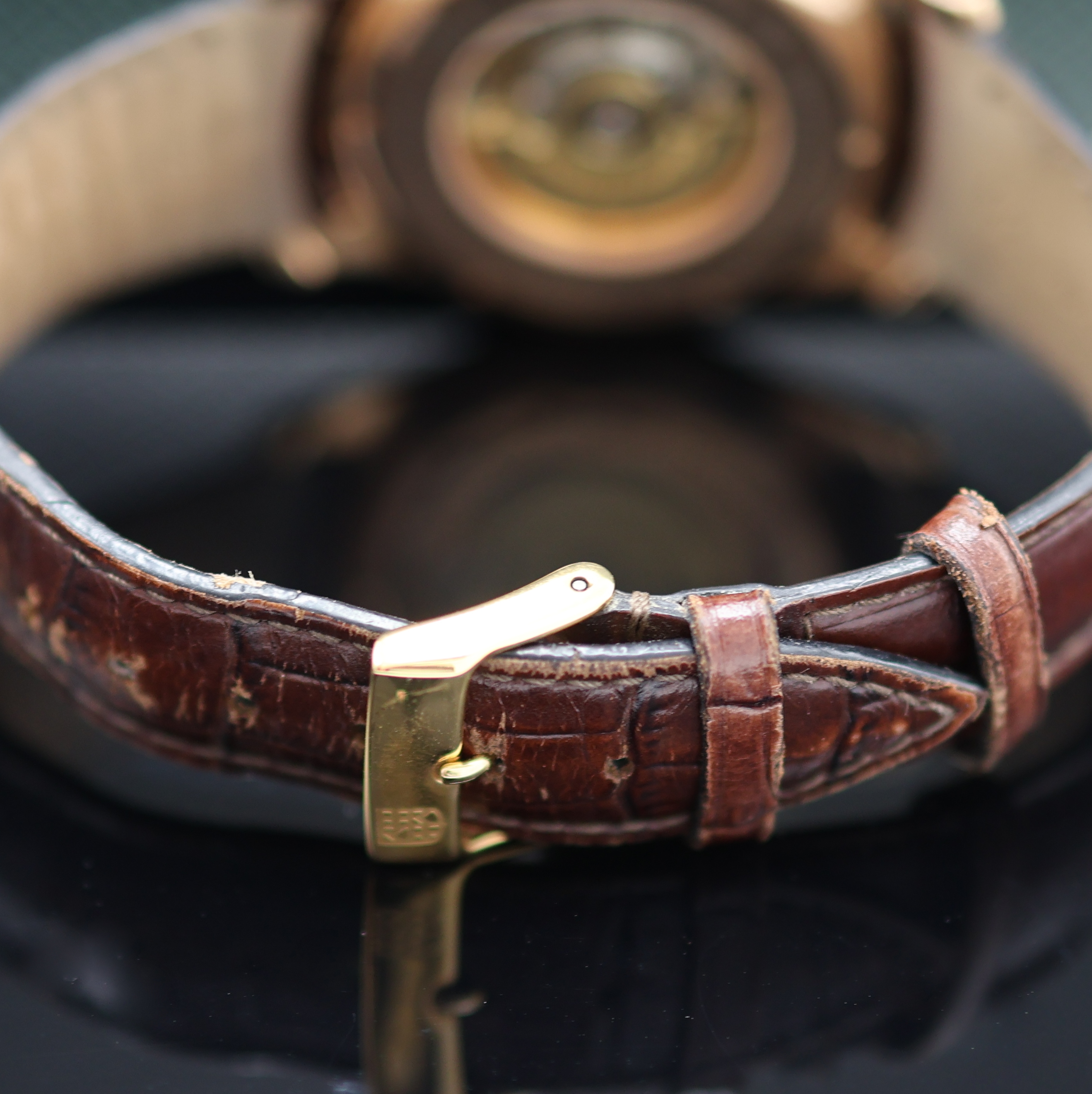 Detail b: FREDERIQUE CONSTANT Clear Vision vergoldete Herrenarmbanduhr Referenz FC-303X6B4/6, Schweiz um 2010, Automatik, beids. vergl., Boden 6-fach verschr., ...