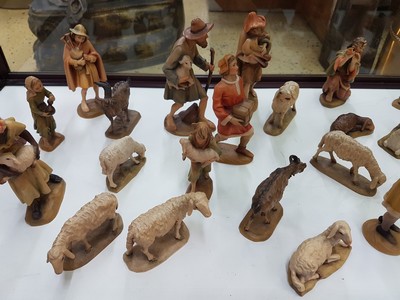 26980866f - Krippenfiguren, Anri Südtirol, Italien, Holz, handgeschnitzt und gefasst, 3 Magier ...