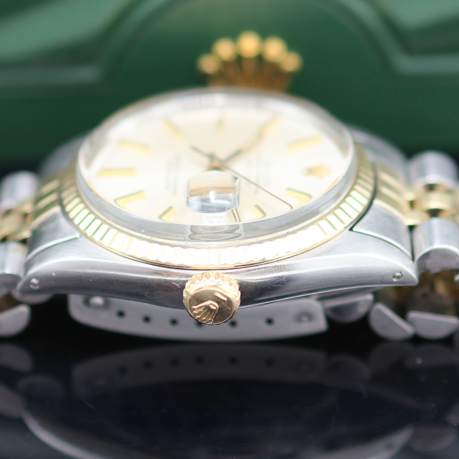 Detail c: ROLEX Oyster Perpetual Datejust in Stahl/Gold Referenz 16013, Schweiz um 1977, Automatik, verschr. Oystergeh., Stahl/Gold-Jubileeband Ref. 62510H m. ...