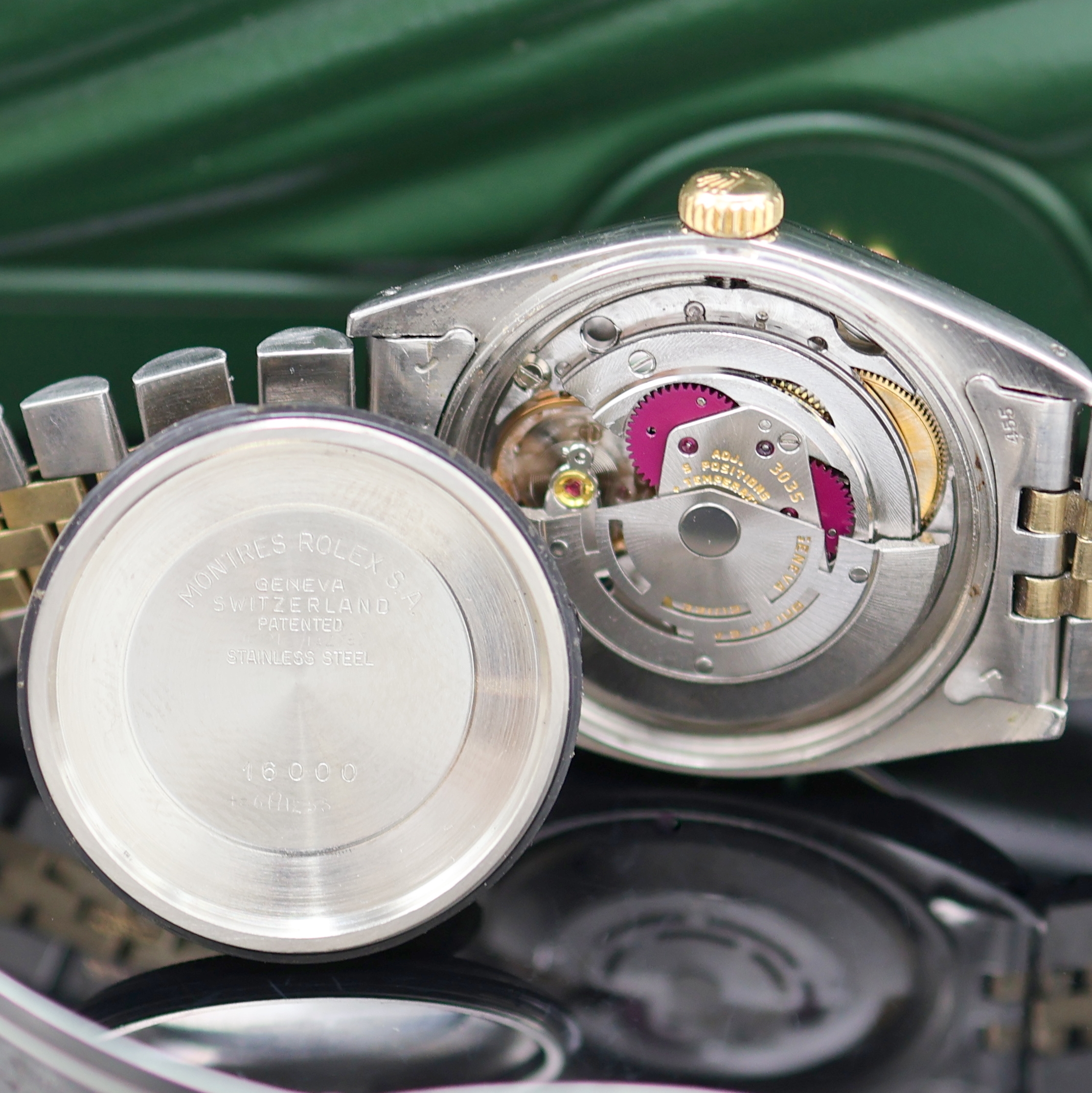 Detail f: ROLEX Oyster Perpetual Datejust in Stahl/Gold Referenz 16013, Schweiz um 1977, Automatik, verschr. Oystergeh., Stahl/Gold-Jubileeband Ref. 62510H m. ...