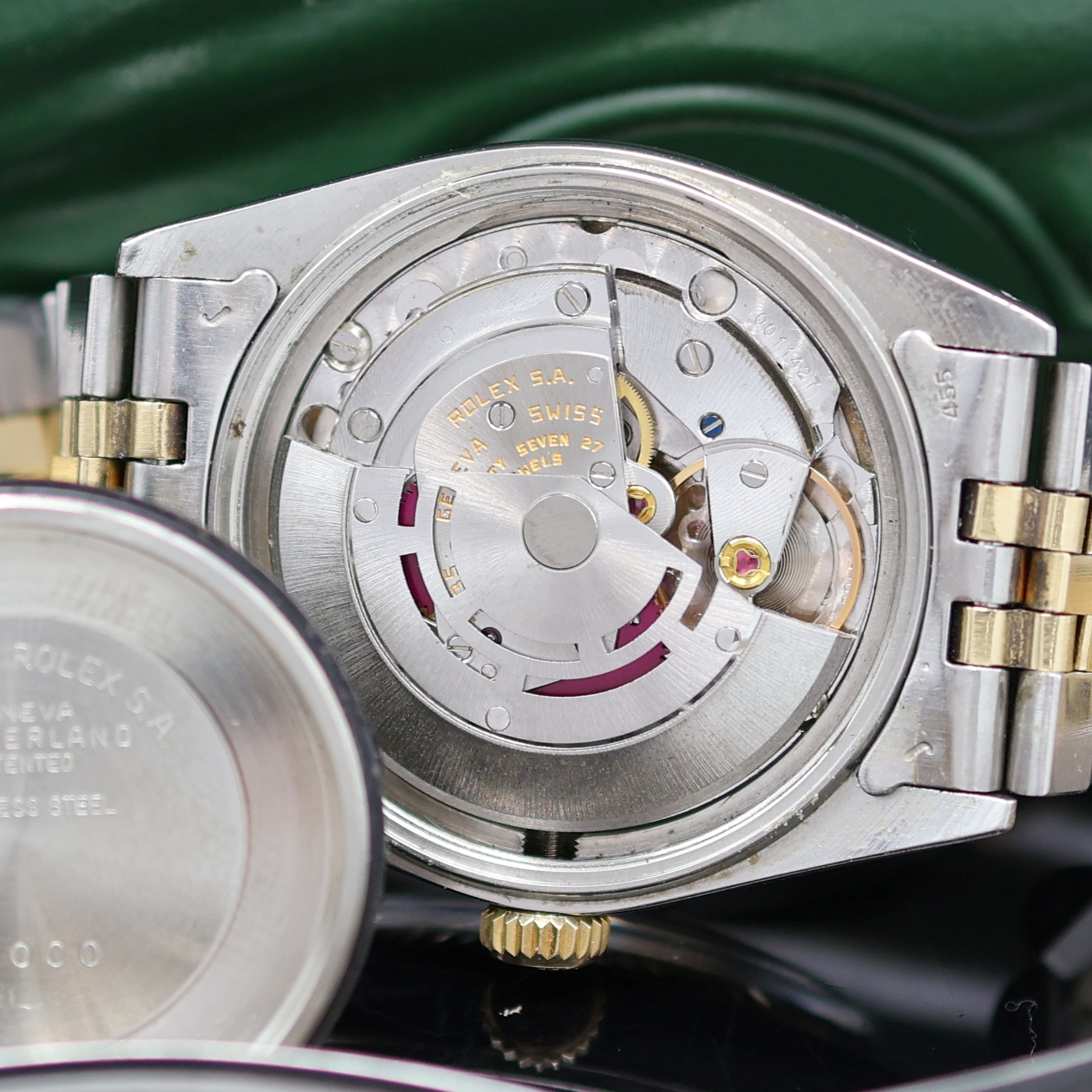 Detail g: ROLEX Oyster Perpetual Datejust in Stahl/Gold Referenz 16013, Schweiz um 1977, Automatik, verschr. Oystergeh., Stahl/Gold-Jubileeband Ref. 62510H m. ...