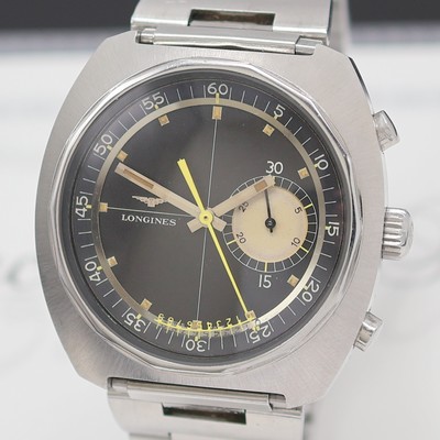 26981072a - LONGINES Taucher-Chronograph Kaliber 538 mit Flyback in Stahl Referenz 8225, Schweiz lt. ...