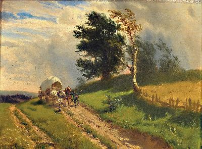 Image 26981082 - Conrad Reinherz, 1835 Breslau-1892 München, süddeutsche Landschaft mit ...