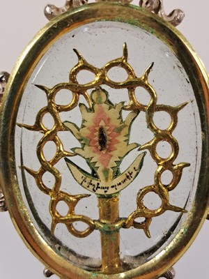 26981093d - Reliquinostensorium bzw. Monstranz, ausgehendes 19.Jh., Italien, Silber überwiegend ...
