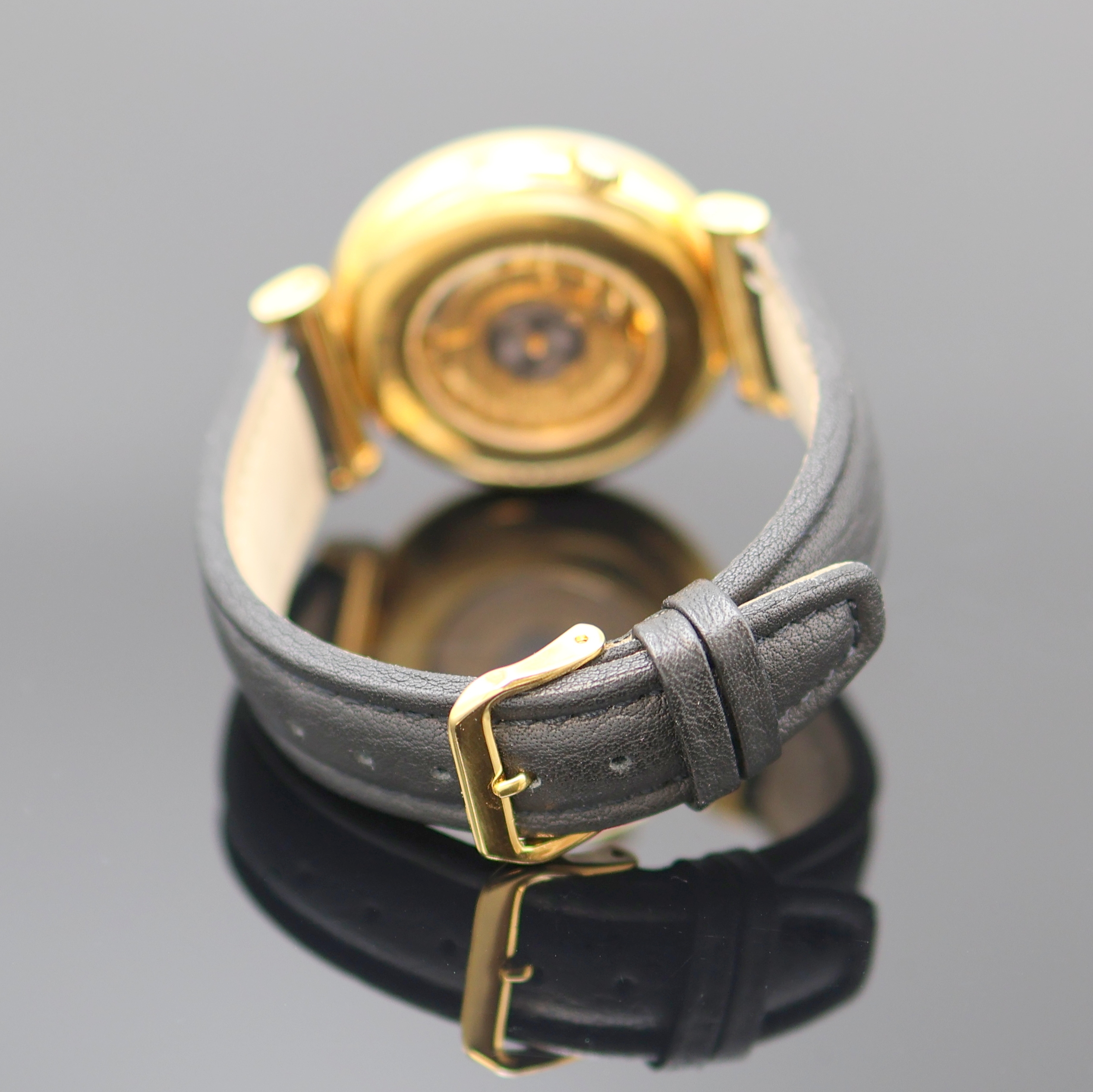 Detail c: CHRONOSWISS Kelek vergoldete Armbanduhr mit 5 -Minuten-Repetition, Schweiz um 1990, Automatik, großes, beids. vergl. Geh. m. bewegl. Bandanstößen, ...