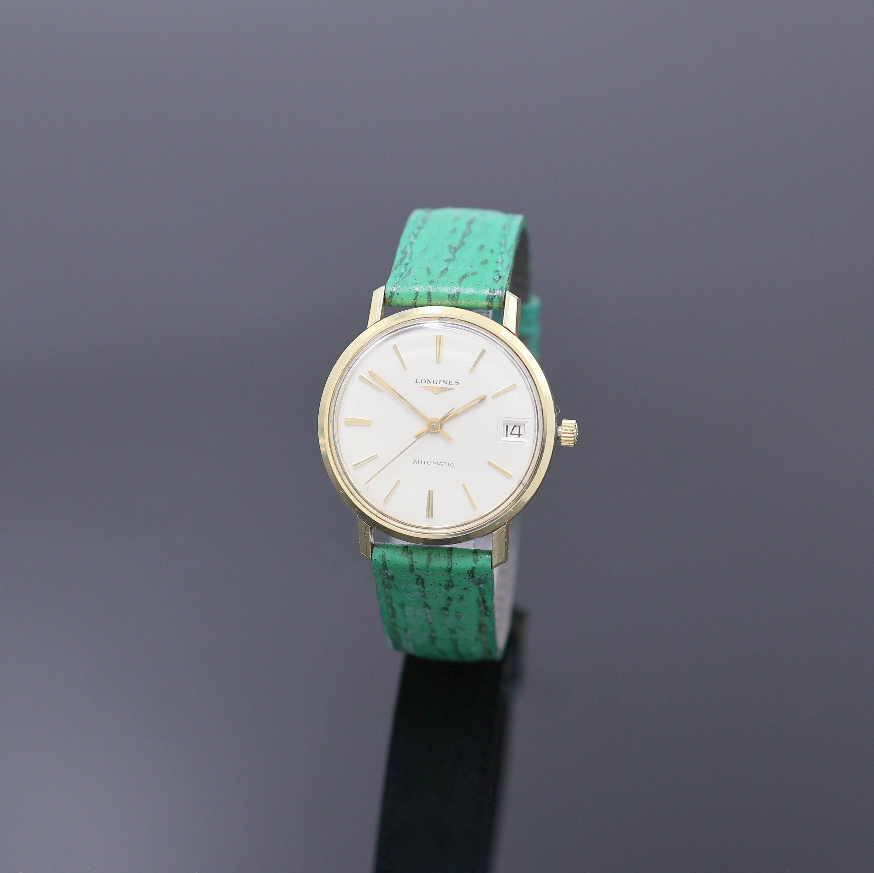 LONGINES Flagship Armbanduhr Referenz 3318-7 in Stahl/Gold, Schweiz um 1967, Automatik, verschr. Geh., Boden m. email. Goldplakette (Email besch.), ...