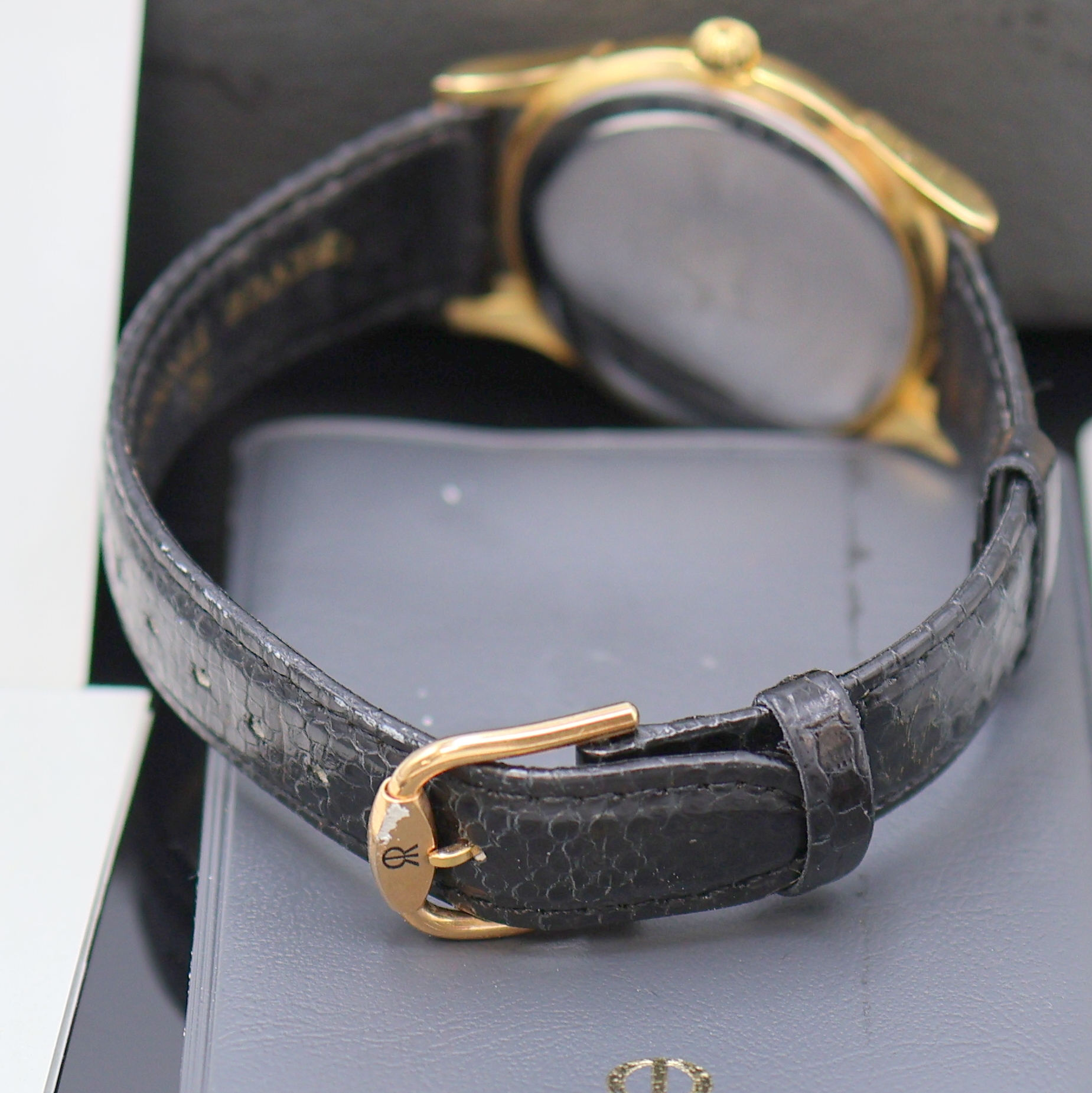 Detail c: REVUE THOMMEN Saltarello Armbanduhr mit springender Stunde und Regulator Zifferblatt, Schweiz lt. orig. Papier verk. 1991, Handaufzug, verg. Geh. m. ...