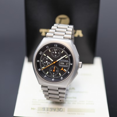 Image 26981380 - TUTIMA Military Chronograph in Stahl/ Stahlband, Schweiz/Deutschland um 1995, Automatik, ...