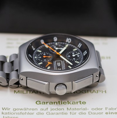 26981380b - TUTIMA Military Chronograph in Stahl/ Stahlband, Schweiz/Deutschland um 1995, Automatik, ...