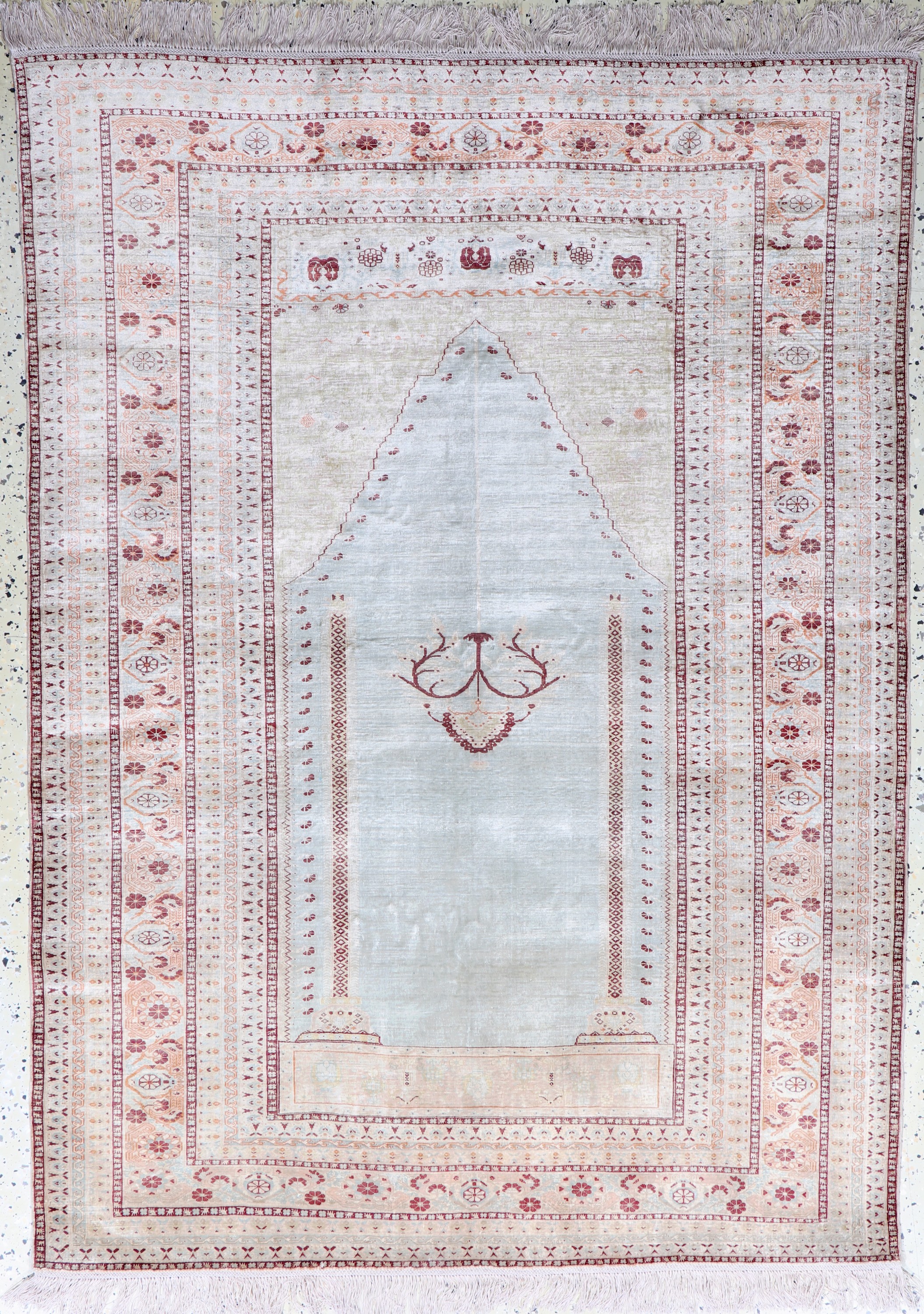 Image 26982002 - Seiden Täbriz antik, Persien, 19.Jhd, reineNaturseide, ca. 165 x 120 cm, gereinigt, ...