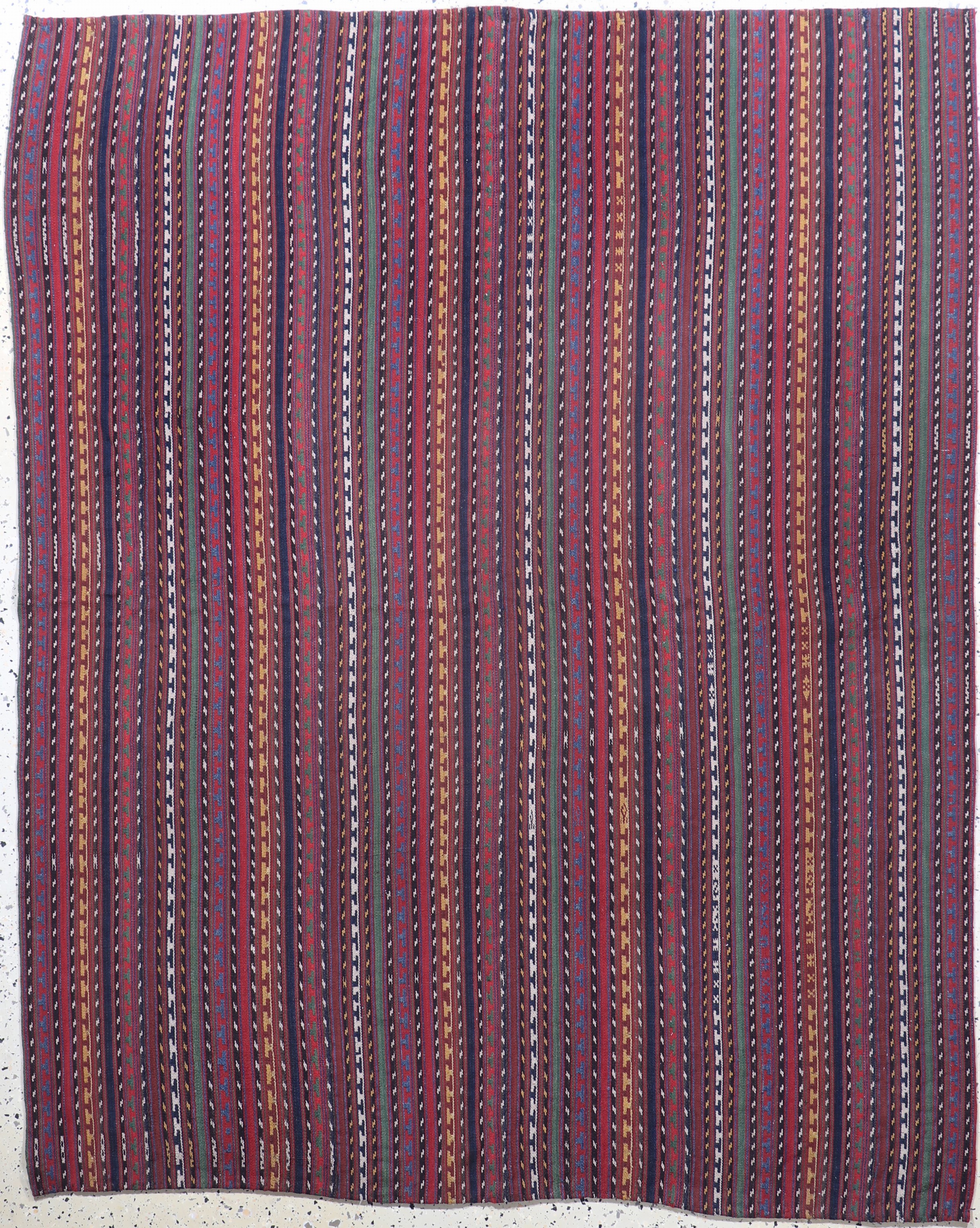 Nomaden-Decke"Djajim", Persien, Mitte 20.Jhd, Wolle auf Wolle, ca. 195 x 155 cm, EHZ: 2