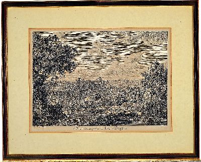 26982001l - Albert Christophe Dies, 1755-1822, 2 Kupferstiche von 1792, Ponte Lupo a Tivoli, ca. ...