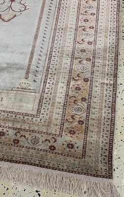 26982002a - Seiden Täbriz antik, Persien, 19.Jhd, reineNaturseide, ca. 165 x 120 cm, gereinigt, ...