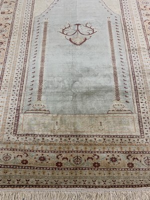 26982002c - Seiden Täbriz antik, Persien, 19.Jhd, reineNaturseide, ca. 165 x 120 cm, gereinigt, ...