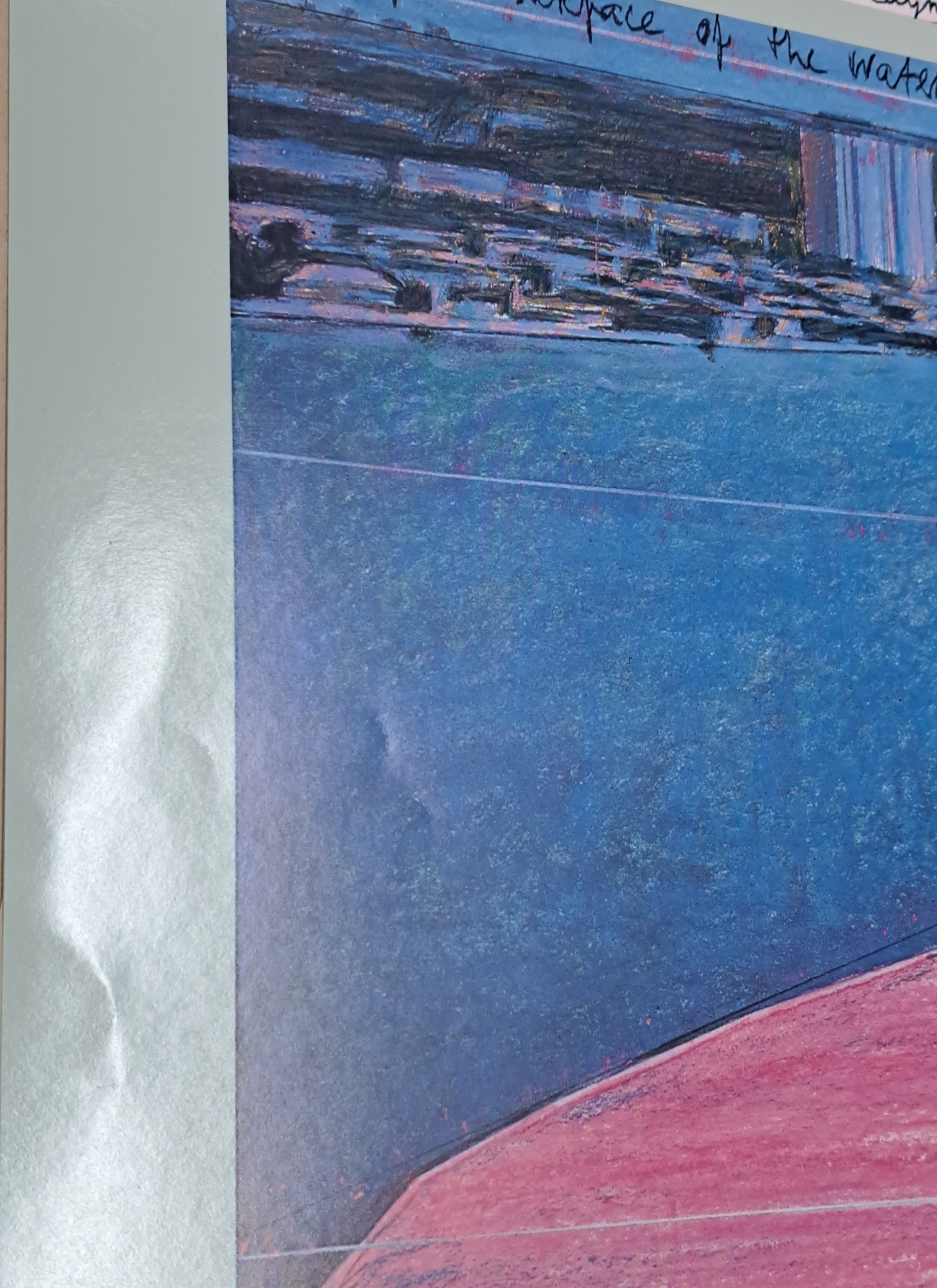 Detail c: Christo und Jeanne-Claude, Titel: Surrounded Islands-Miami, Farboffset, sign., ca. 63,5x99 cm