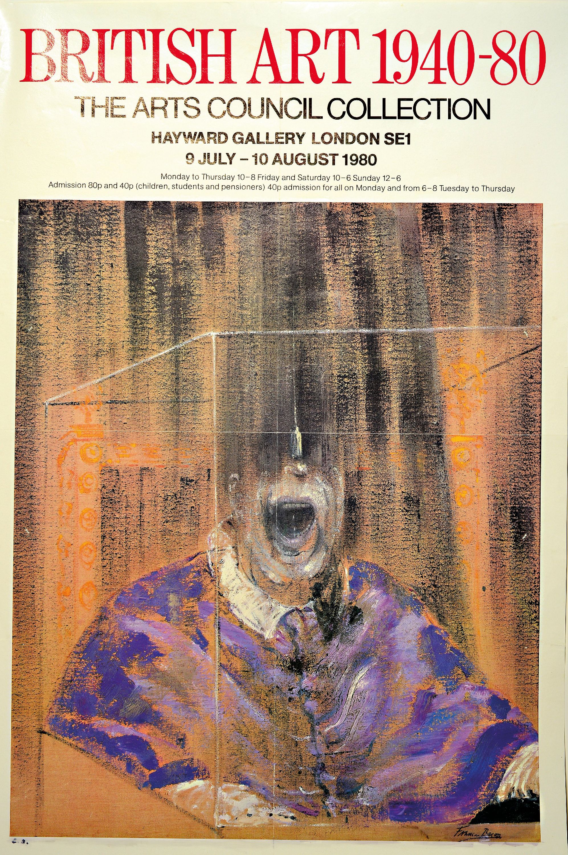 Image 26982242 - Francis Bacon, 1909-1992, Titel: Head V1-nach dem Gemälde von 1949, handsign., ...