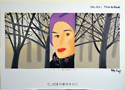 26982236k - Alex Katz, geb. 1927, Farboffset, Titel: This is Now-nach dem Gemälde vom 3.Jan. 1993, ...