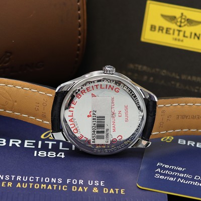 26982254d - BREITLING ungetragener Armbandchronometer Premier Day & Date Referenz A45340, ...