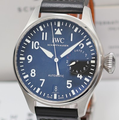26982255a - IWC ungetragene große Fliegeruhr Big Pilot Referenz IW500912, Automatik, ...