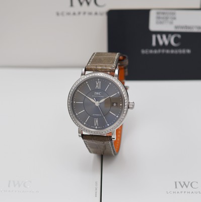 Image 26982257 - IWC Portofino ungetragene Damenarmbanduhr Referenz IW458104, Automatik, Edelstahlgeh. ...