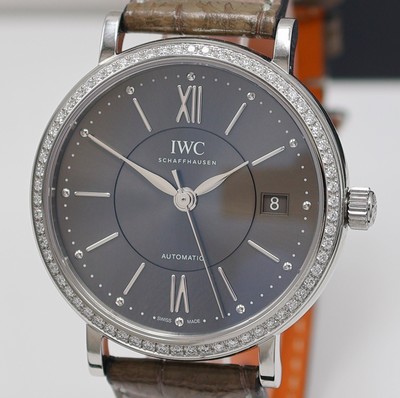 26982257a - IWC Portofino ungetragene Damenarmbanduhr Referenz IW458104, Automatik, Edelstahlgeh. ...