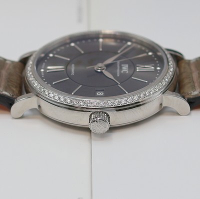 26982257d - IWC Portofino ungetragene Damenarmbanduhr Referenz IW458104, Automatik, Edelstahlgeh. ...