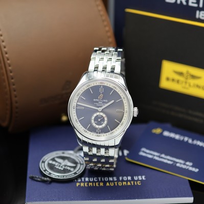 Image 26982259 - BREITLING nahezu neuwertige ArmbandchronometerPremier Referenz A37340, Automatik, ...
