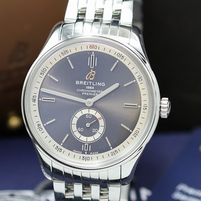 26982259a - BREITLING nahezu neuwertige ArmbandchronometerPremier Referenz A37340, Automatik, ...