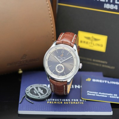 Image 26982260 - BREITLING nahezu neuwertige Armbandchronometer Premier Referenz A37340, Automatik, ...
