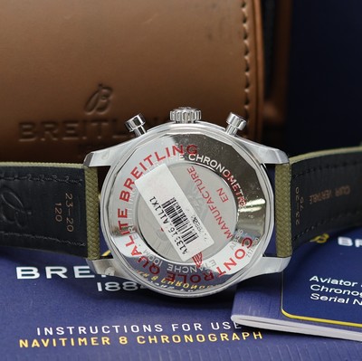 26982261d - BREITLING ungetragener Armbandchronograph Aviator 8 Curtiss Warhawk Referenz A13316, ...