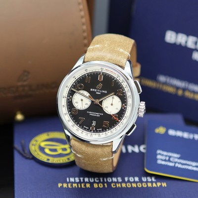 Image 26982264 - BREITLING Premier ungetragener Armbandchronograph Referenz AB0118, Automatik, ...